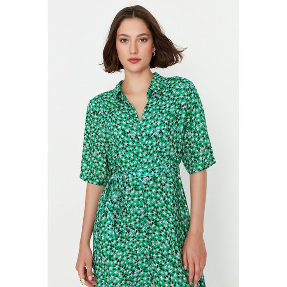 NWT Trendyol Women Regular fit Woven Dress - Picture 7 of 13